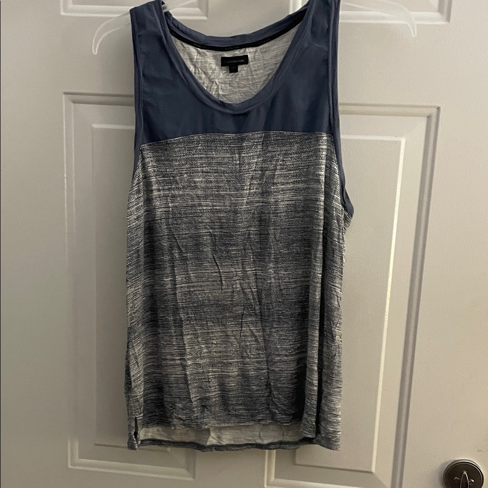 Calvin Klein Jeans Blue and Gray Tank Top